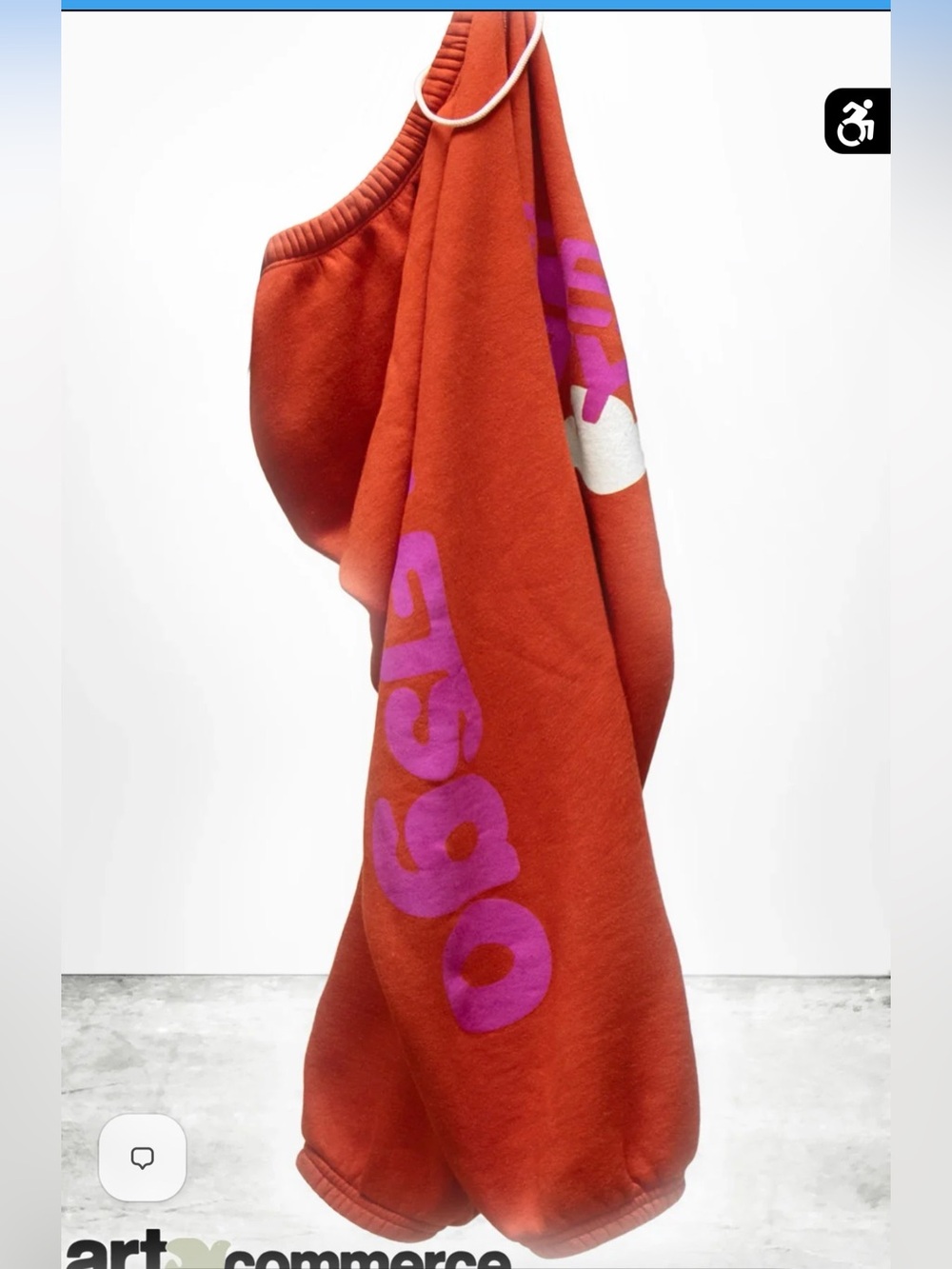 FREE CITY CIRCA'99 OG LETSGO OLDSCHOOL FLUFF SWEAT- ORANGE MACHINE size S